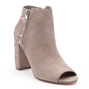 Candies Limo Peep Toe Ankle Boots